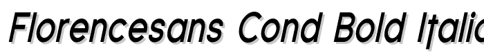 Florencesans Cond Bold Italic font